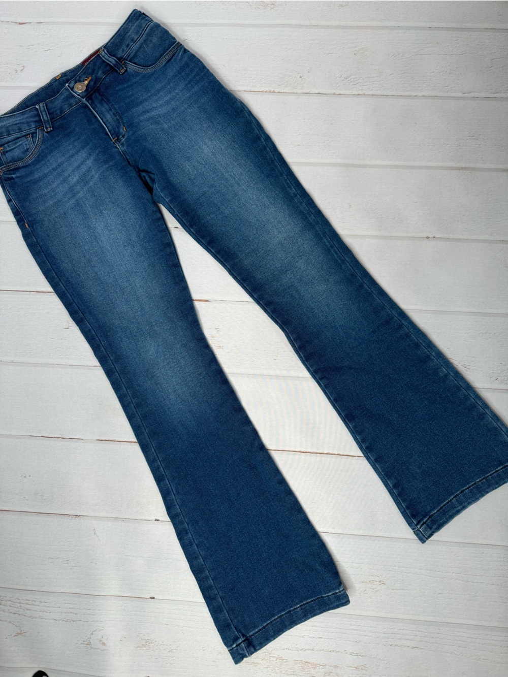 M. Officer Get Fit Bootcut Stretch Jeans Medium Wash Women's Size 38 Brazil